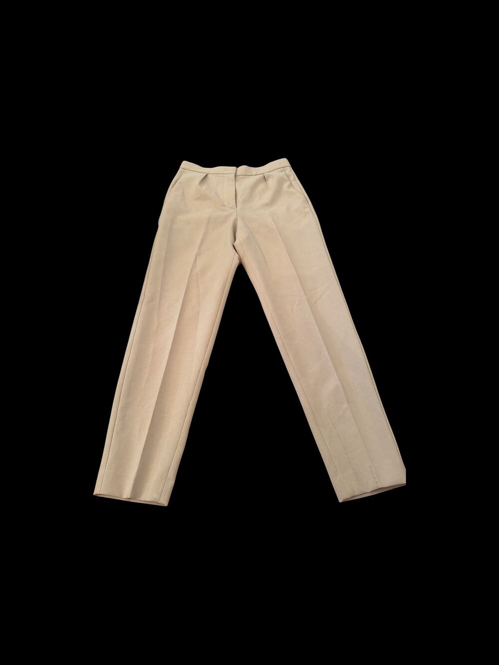 Theory Beige Single Pleat Trousers Size 2
